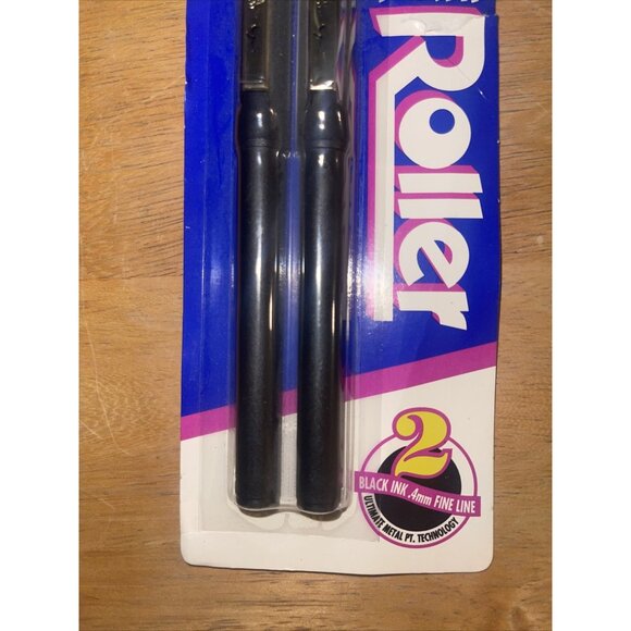 BIC Metal Point Roller Black Ink .4mm Fine Line Smooth Liquid Writing Metal Poin - Picture 12 of 14